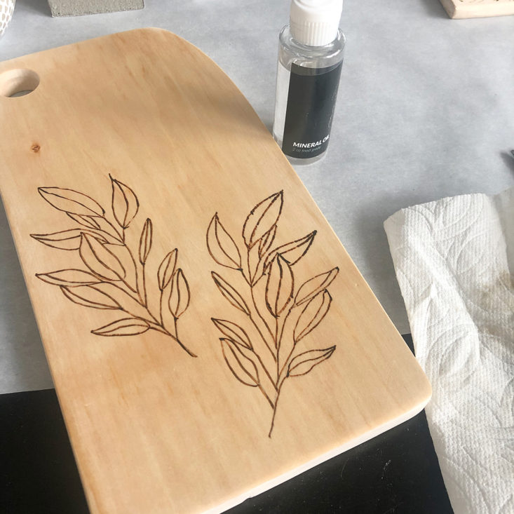 The Crafter's Box November 2019 oiling